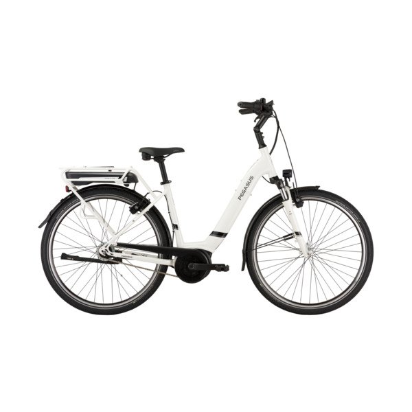 Dviratis 28" elektrinis Pegasus Solero E8F Lite wave BOSCH Sistema 400wh baltas 