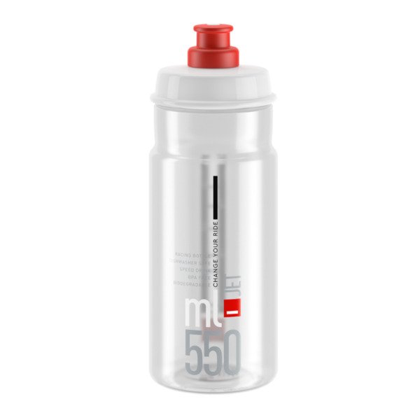 Gertuvė Elite Clear Red logo 550ml skaidri 