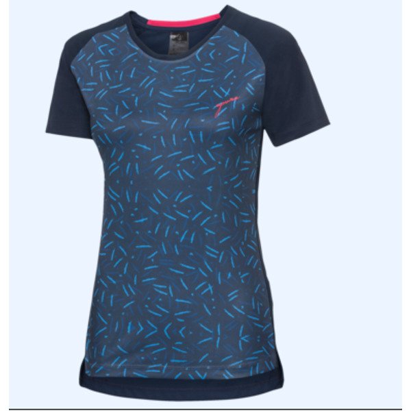 Marškinėliai mot.trumpom rankovėm Apura IDIA tamsiai mėlyni 