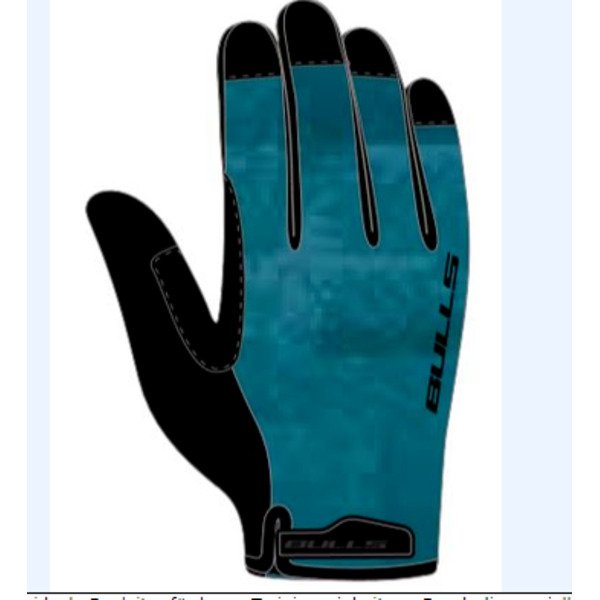 Pirštinės Bulls Comox 2.0 vyr. juoda/mėlyna 