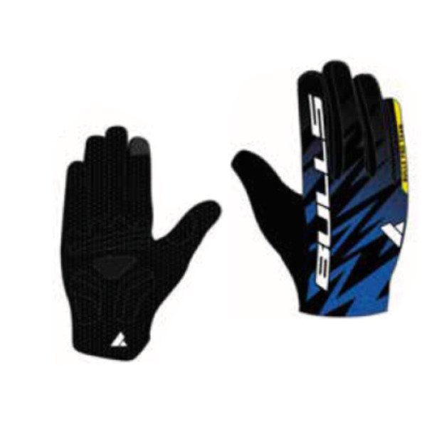 Pirštinės Bulls Team juoda/mėlyna 