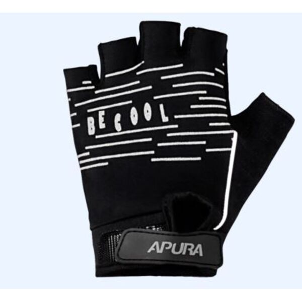 Pirštinės vaikiškos Apura Glove Stripe juoda/balta 