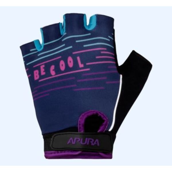 Pirštinės vaikiškos Apura Glove Stripe mėlyna/violetinė 