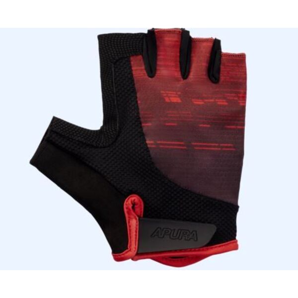 Pirštinės vyr. Apura Lennox juoda/raudona 