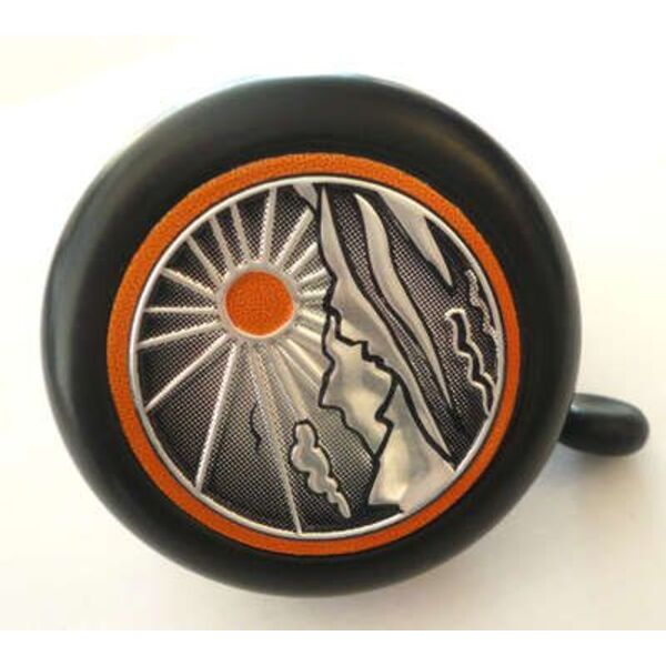 Skambutis juodas su piešiniu 55mm