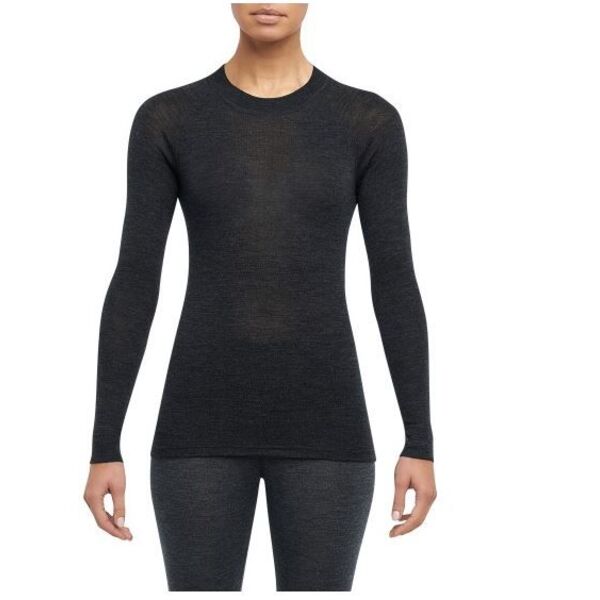 Termo marškinėliai Thermowave mot. Merino Warm ilgom rankovėm tamsiai pilki 