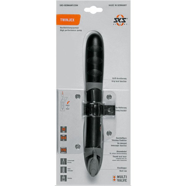 Mini pompa SKS TWINJEX su teleskopo funkcija