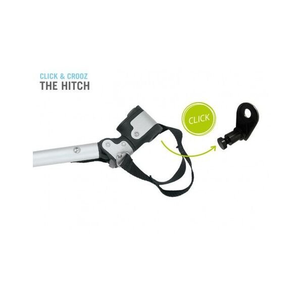 Priekaba vaikams Croozer Kid for 2 juoda/geltona