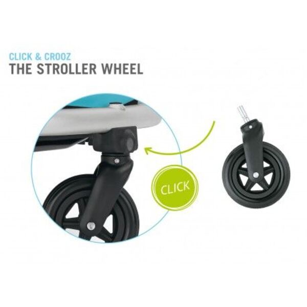 Priekaba vaikams Croozer Kid for 2 juoda/geltona