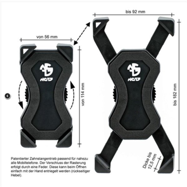Telefono dėklas NC 17 Universal-Handyhalter